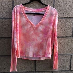 Victoria’s Secret Pink Colorful Tie Dye Sweater